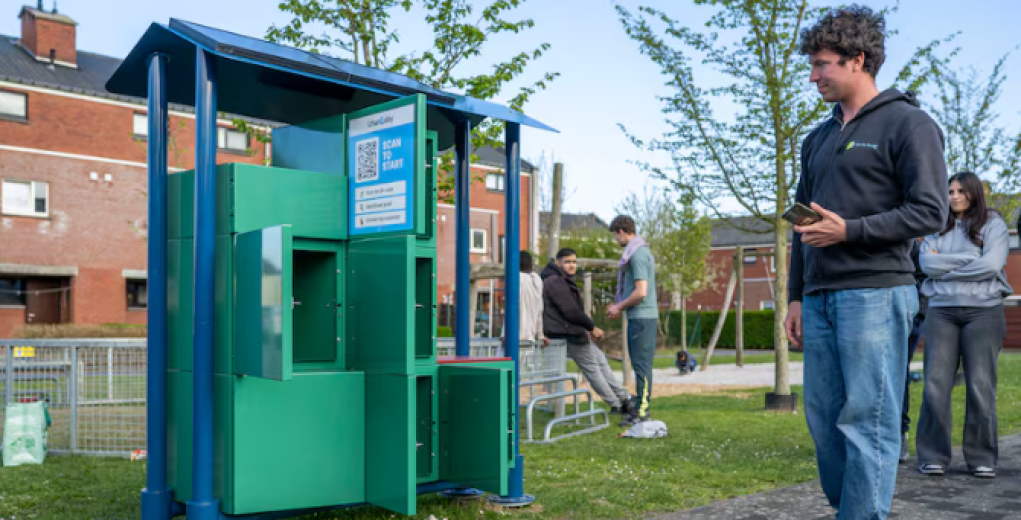 UrbanCubby sports station in Dendermonde