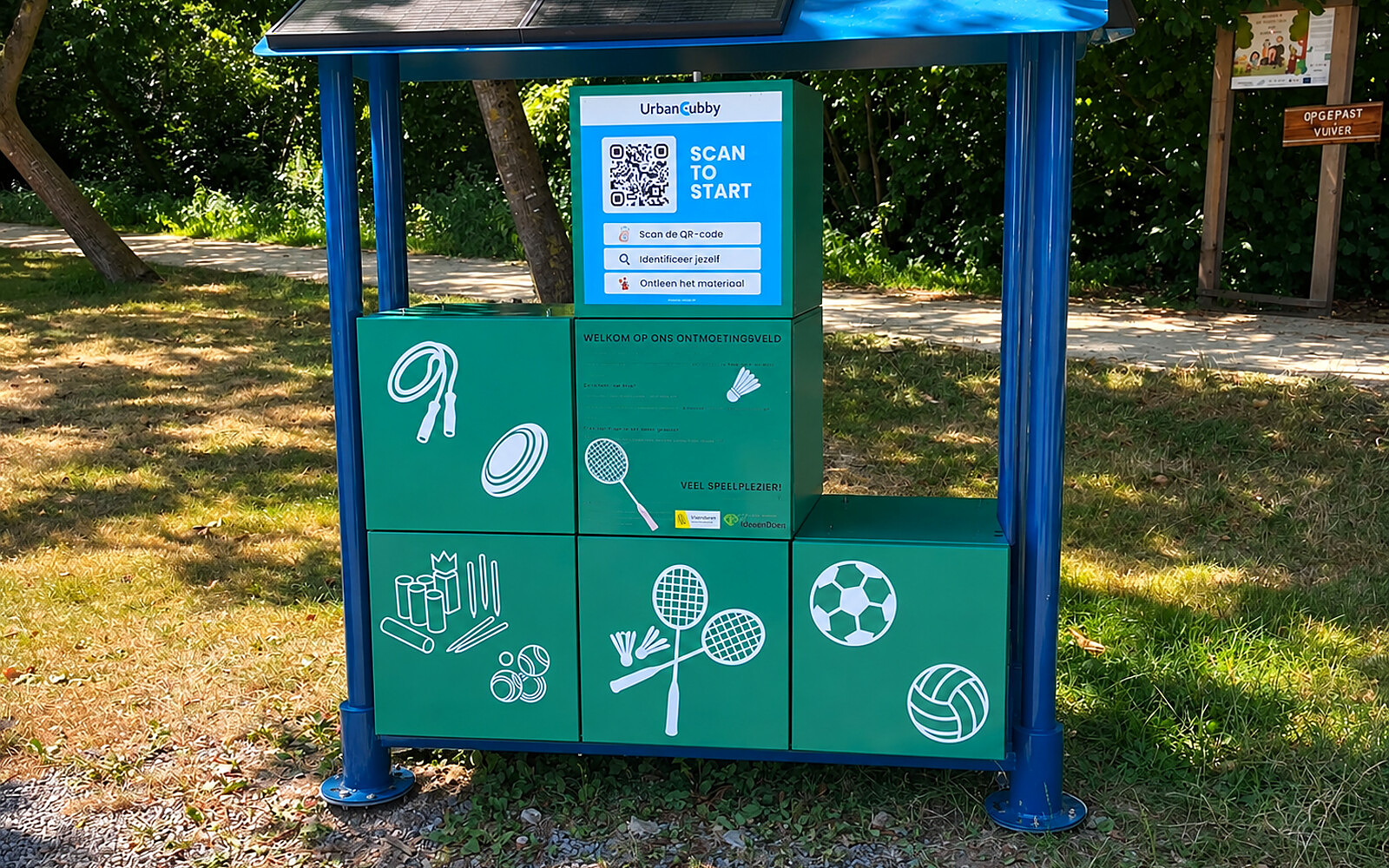Town hall zone — UrbanCubby installation in Grobbendonk