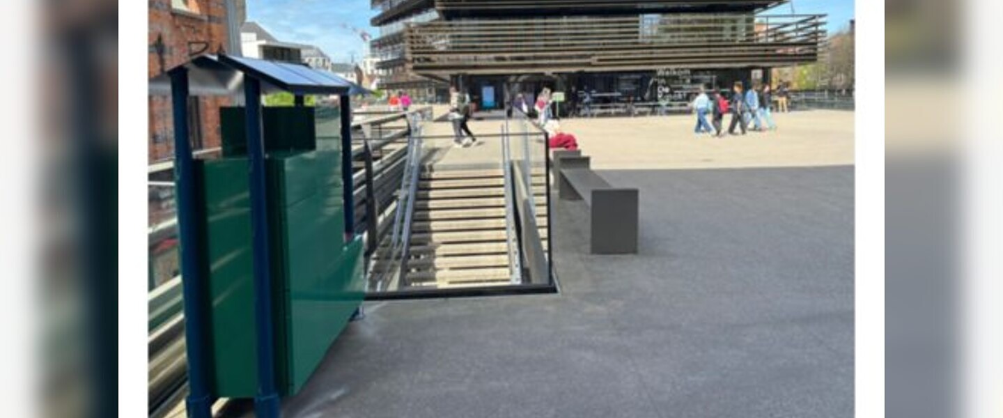 Miriam Makebaplein — UrbanCubby installation in Ghent